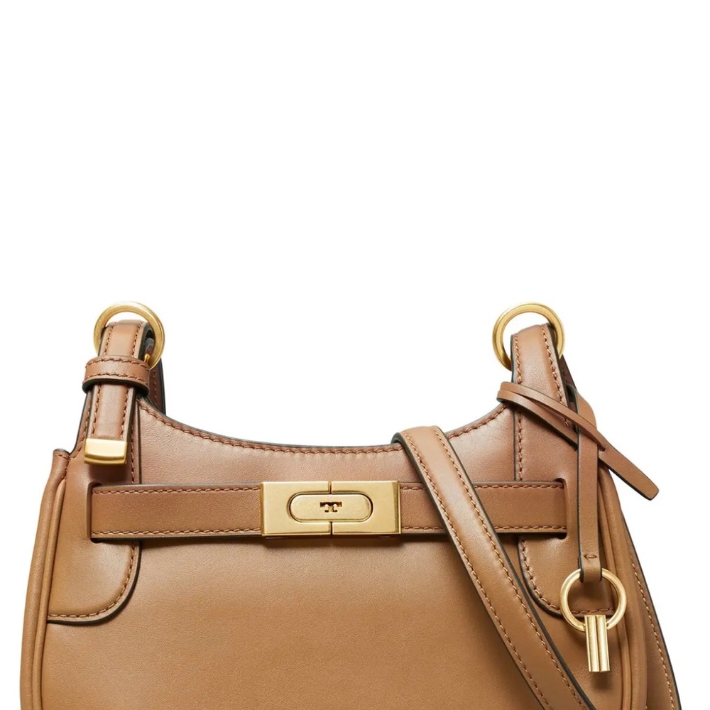 Tory Burch Tan Leather crossbody Bag with Gold Hardware